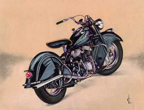 Black Indian Motorcycle