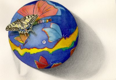 "La plante des papillons - Butterfly planet" (1997)  by Arlette Steenmans