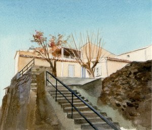 Aquarelles - Water colors autumn 1999 (I) by Arlette Steenmans